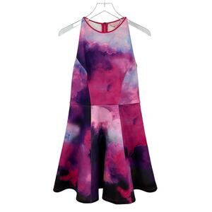 Ted Baker London Sew in Love Watercolor Racerback Skater Dress Women’s Size 6